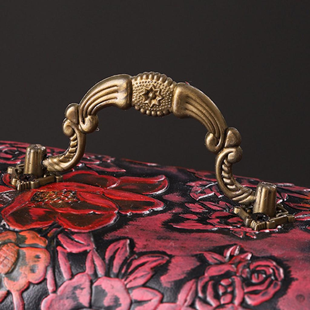 Spacious Wood Storage Box For Jewelry Watches Featuring Antique Look For Home Decoration
