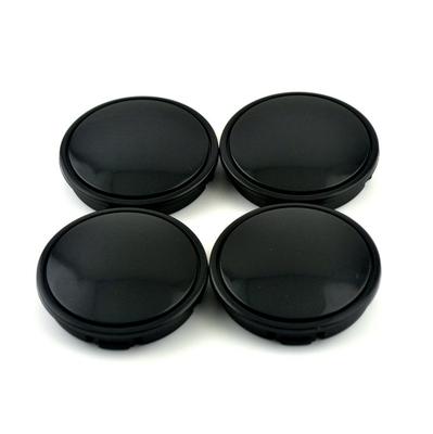 58Mm/ 53Mm Černé ABS Krytky Středu Kola Auta Dekorativní Kryt Sada 4 Kusů