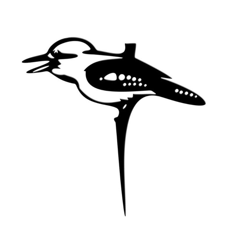 Металлические украшения в виде птиц Животное Птица Украшение для дерева Садовые украшения Металлические силуэты птиц Наружное металлическое изделие Статуя Задний двор