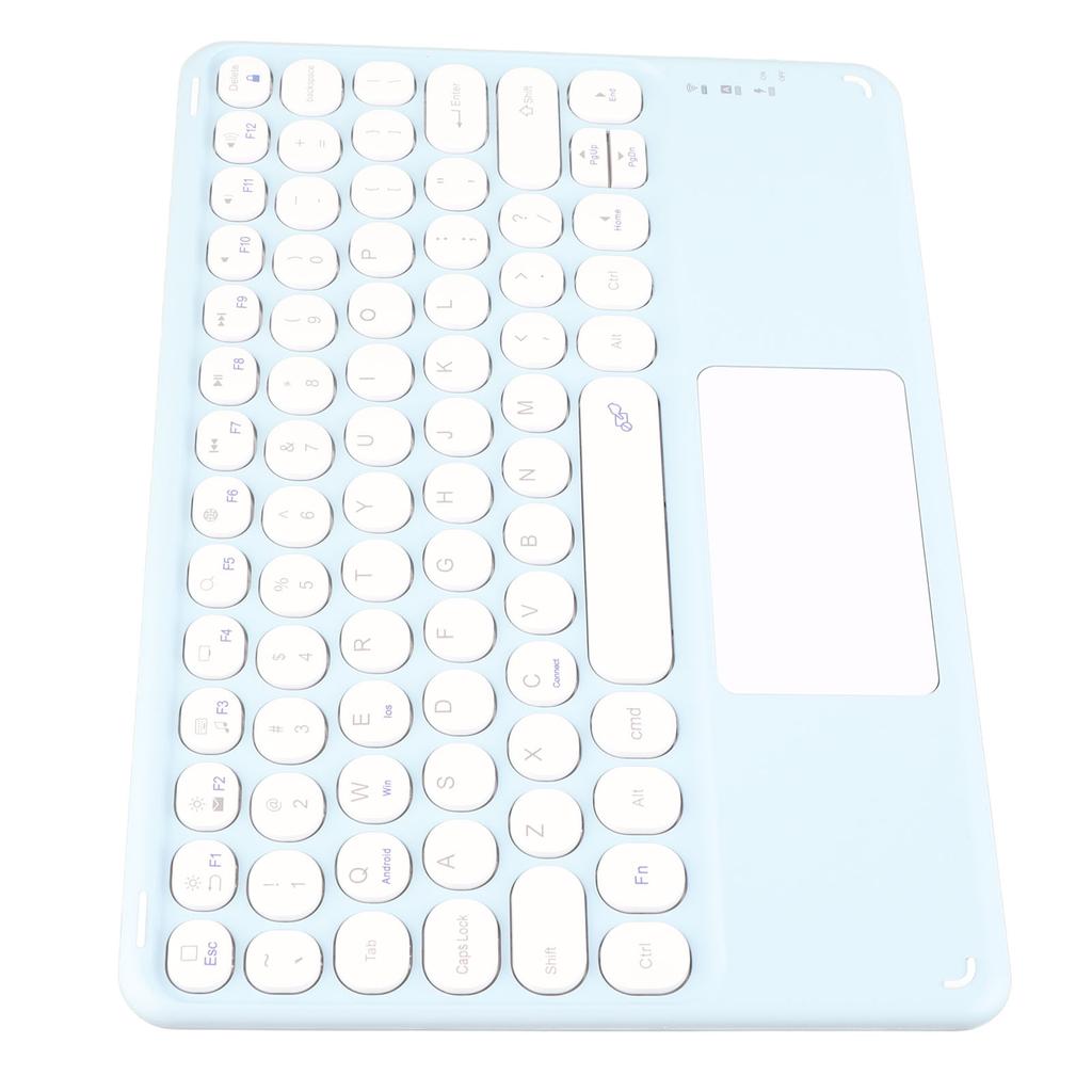 Touch Wireless Keyboard Round Keycaps Ergonomic Design Ultra Thin Smart Touch Wireless Keyboard for