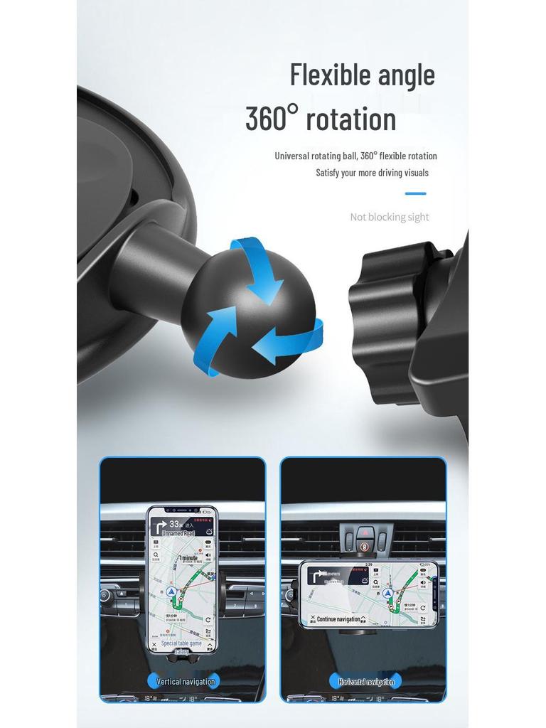 360° Multi-functional In-Car Phone Holder for CD Slot