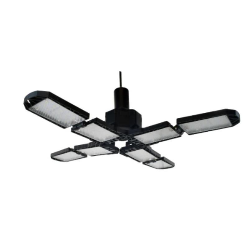 LED Garage Light with 5/8/10 Adjustable Panels Super Bright E27/E26 Ceiling Lighting Work Light for Basement Workshop Warehouse