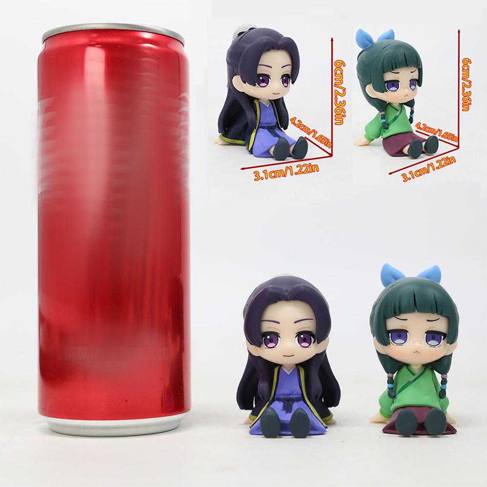The Apothecary Diaries 6.3cm Maomao Jinshi Mini Figure Anime Periphery Kawaii Sitting Toys Desktop Car Ornaments Model Gifts