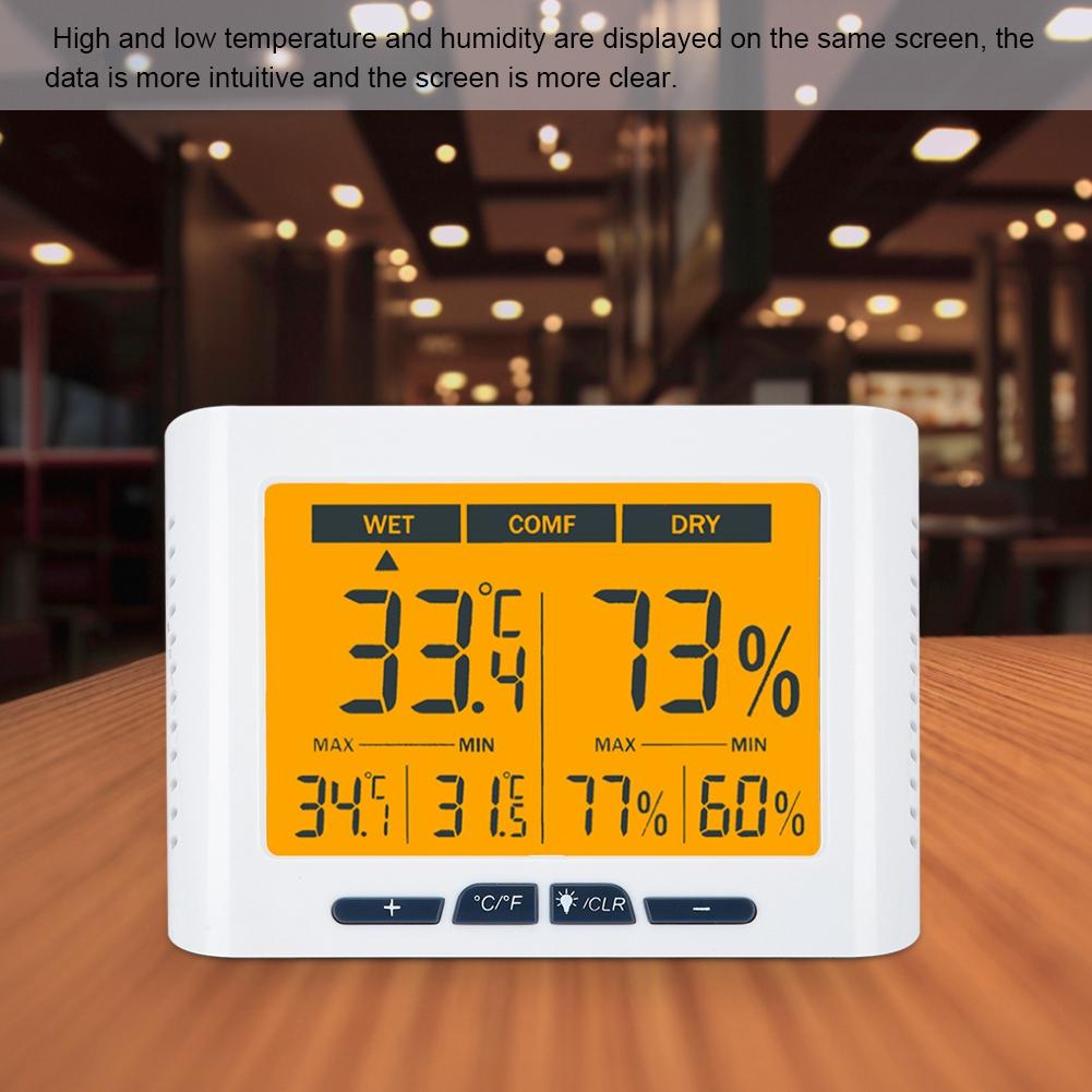 Household Electronic Thermometer Hygrometer Humidity Gauge Digital Indoor Room Temperature and Humidity Monitor