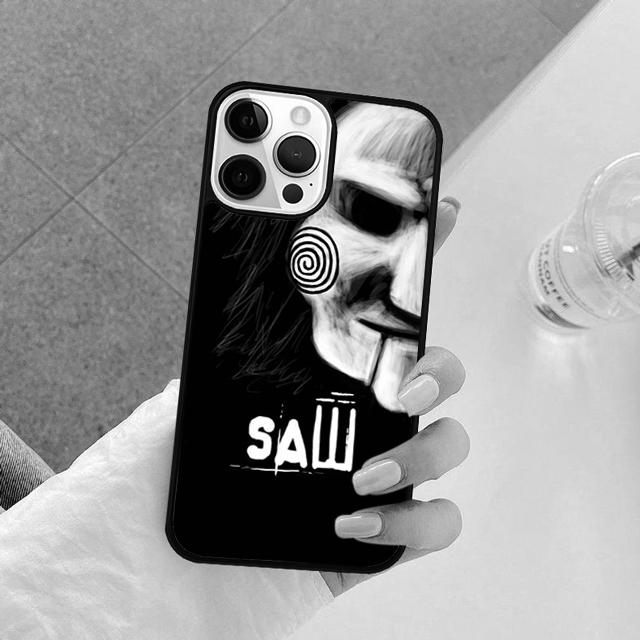 Jigsaw Saw Horror Phone Case Back Cover for iPhone 17 Air 16 15 14 13 11 12 Pro Max PlusS Shell Coque
