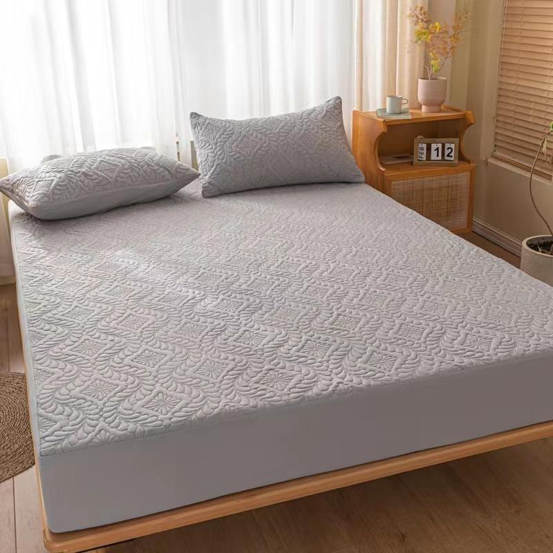 King Queen Size Good Waterproof Quilted Mattress Cover Anti-mite Air-Permeable Bed Pad Cover Not Including Pillowcase