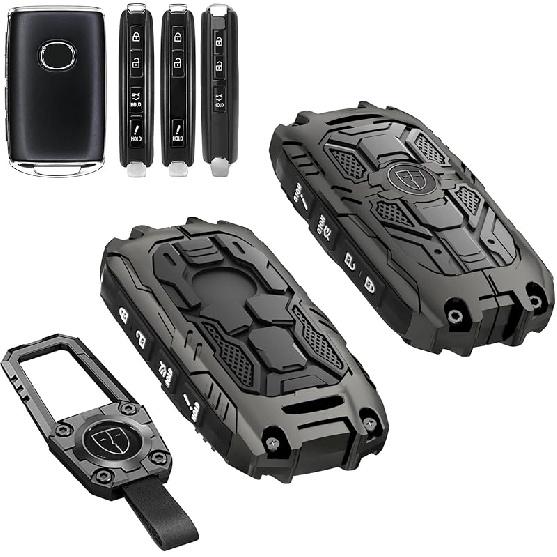 Mech Style Heavy Metal Key Fob Cover For -2024 2025 Mazda CX-5 CX-30 CX-50 CX-70 CX-90 3 6 CX-9 WAZSKE11D01 662F-SKE11D01, Zinc Alloy Key Case