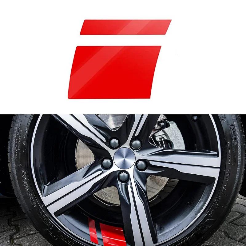 1/4pcs Car Sticker Reflective Car Wheel Rim Vinyl Warning Sticker Mark Stripe Racing Wheel Hub Decals for Decorative Car Sticker