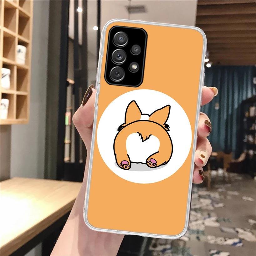 

Cartoon Corgi Cute Dog Soft Phone Case For Samsung Galaxy A16 A26 A36 A56 A15 A14 A13 A55 A54 A53 A35 A34 A33 A25 A24 A23 A05S A Samsung A25