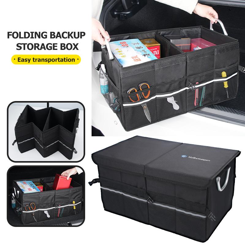 Car Trunk Storage Box Organizer Foldable Tidying Tool For Volkswagen VW Scirocco Passat Polo B5 B6 B7 CC Tiguan Sharan Touran