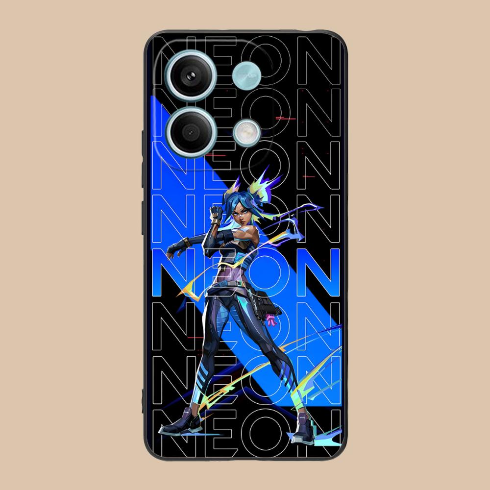 

Чехол для мобильного телефона Valorant Neon для POCO M6 M5 M4 M3 X7 X6 X5 X4 X3 F6 F5 F4 Pro GT 5G Цветная печать Защитный Роскошный Чехол Poco M7