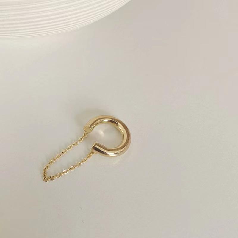 Korean Diamond-Studded Leaf Ear Cuff - Adjustable, No Piercing Needed, Fairy Forest Design Earrings
