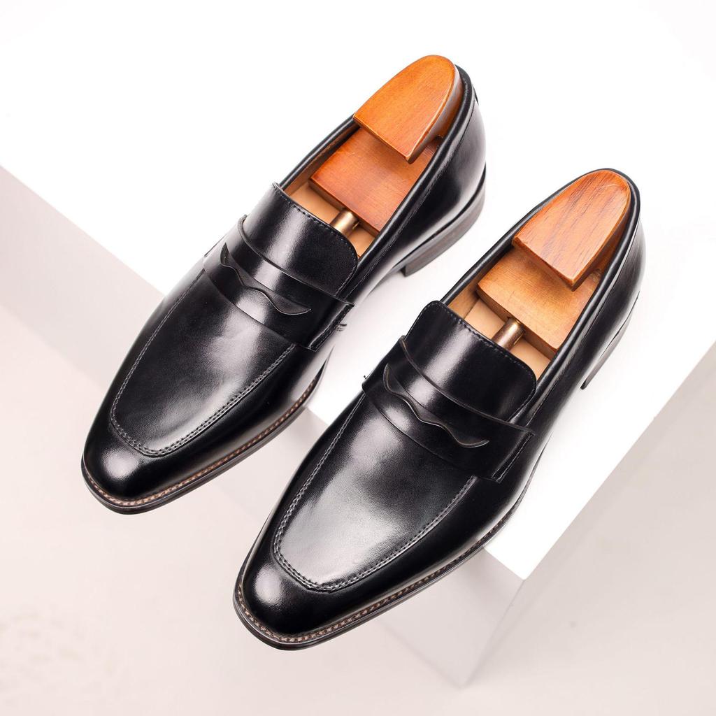 Men's Handmade Leather Slip-On Loafers
