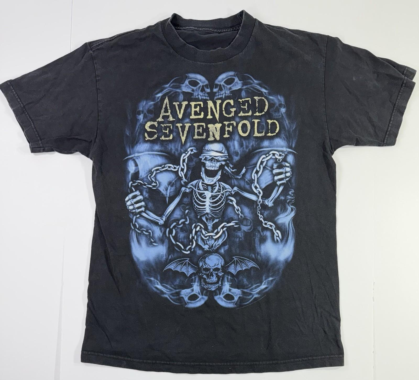 Avenged Sevenfold Nightmare 2010 Tour Band Tee Black Sz M Unisex T-Shirt XL