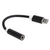 Type C To 3.5MM Aux Audio Adapter Braided Audio Headset Adapter for Letv   XiaomiBlack