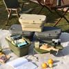 Folding Basket Supermarket Shopping Snacks Toy Hand Basket Car Plastic Camping Basket Box