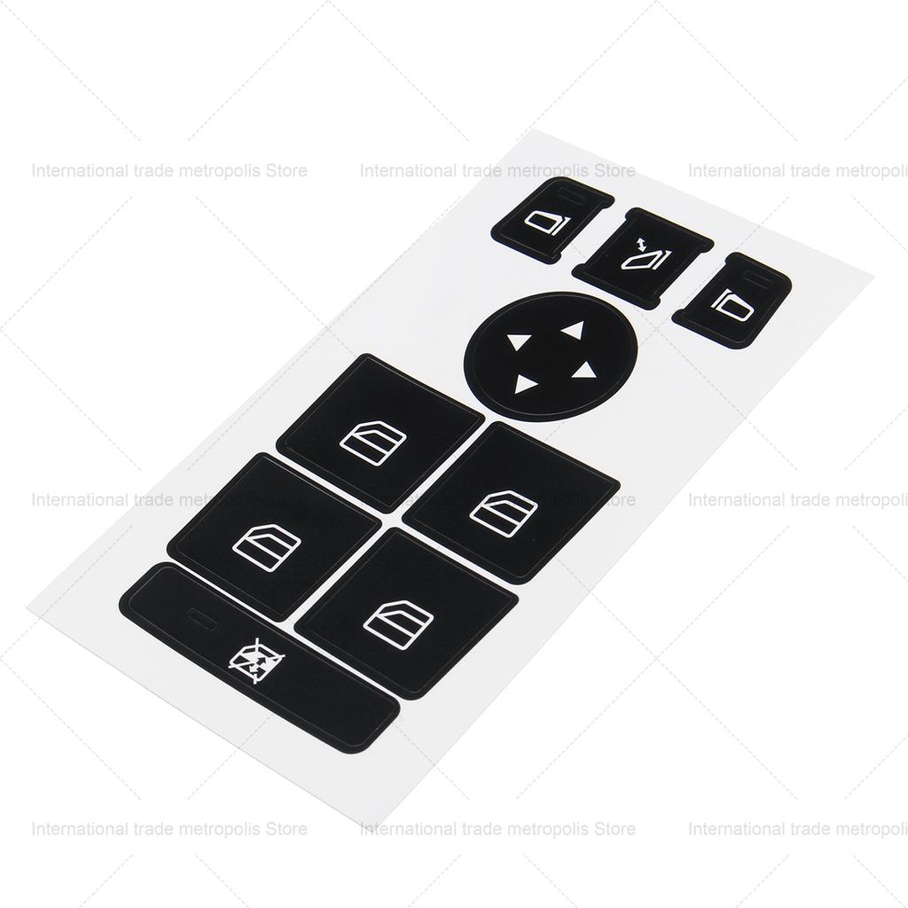 1 Pcs Car Window Control Switch Button Repair Stickers Deacal For Mercedes For Benz 2007-2014 Button Repair Kit Fix Ugly Button