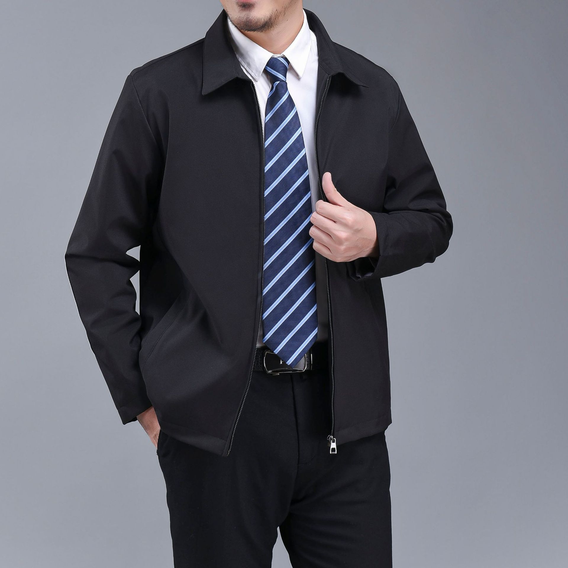 Новая мужская куртка большого размера на осень и зиму — фото 3