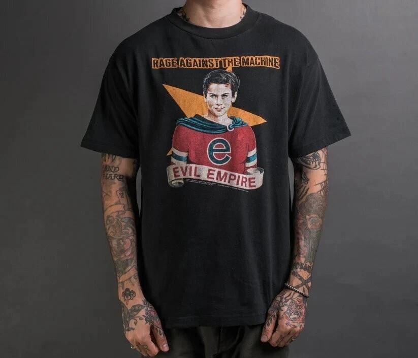 Винтажная футболка Rage Against the Machine Evil Empire 1996 года, репринт XXXL