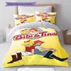 Bibi and Tina Pattern Bedding,Quilt Set Quilt Cover Pillowcase Home Birthday Gift (1 * Duvet Cover + 2 * Pillowcase, Without Core)