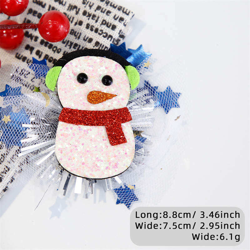 Christmas Hairpin Duckbill Clip Party Decor Elk Snowman Christmas Headdress Children's