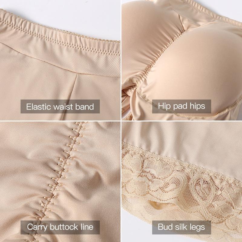 Belly pants women's padded buttocks peach buttocks body sculpting pants large size breathable high waist fake butt hip pants