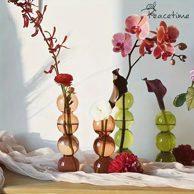 Exquisite Bubble Glass Vase Hydroponic Flowers Pot Elegance Chic Artistic Decoration for Home Decor Nordic Inspired Centerpiece