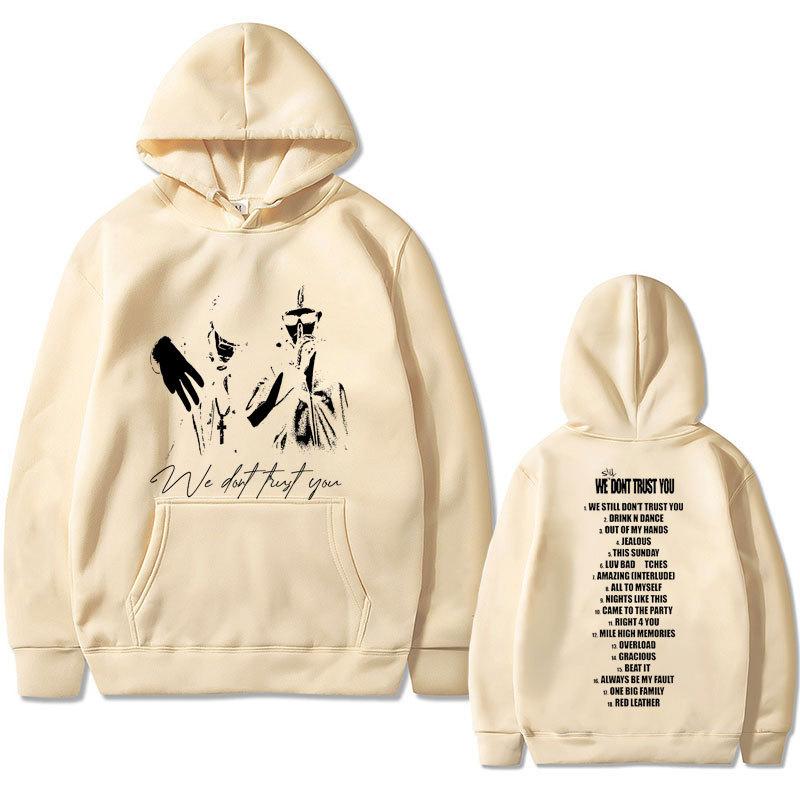 Rapper Metro Boomin and Future We Don't Trust Print Autumn Fleece Hoodie Regular Fit Long Sleeve Clothes Streetwear