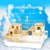 Holz Hamster Kletterplattform Zaunsicher Design Hamster Nest Leiter Tier