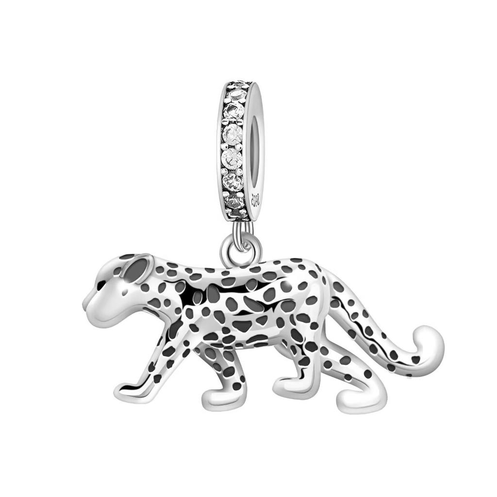 Sell Copper Plating Black Cat Panda Horse Elephant Charm Party Gift Series Bead Fit Original Bracelet Women Jewelry