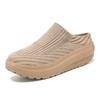 Women's Summer Shoes Casual Single Ladies Platform Shoes Soft Sole Cover Half Slippers Soft Walking Slippers