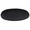 Tableware East Japanese Black Matte Ceramic Long Oval 31cm Tableware, Plate,