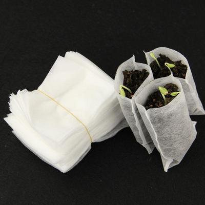 100 Stück/Packung Garten-Kinderzimmertöpfe, Sämlings-Aufzuchtbeutel, 7 x 9 cm, Stoffe