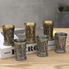 Egypt Myth Retro Metal Cup Non-slip Small Cocktail Cup Personality 3D Wine Glass  Wine