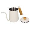 600ml 20oz Pour Over Coffee Kettle Pour Over Kettle Gooseneck Spout Coffee Tea Pot with Wood Handle