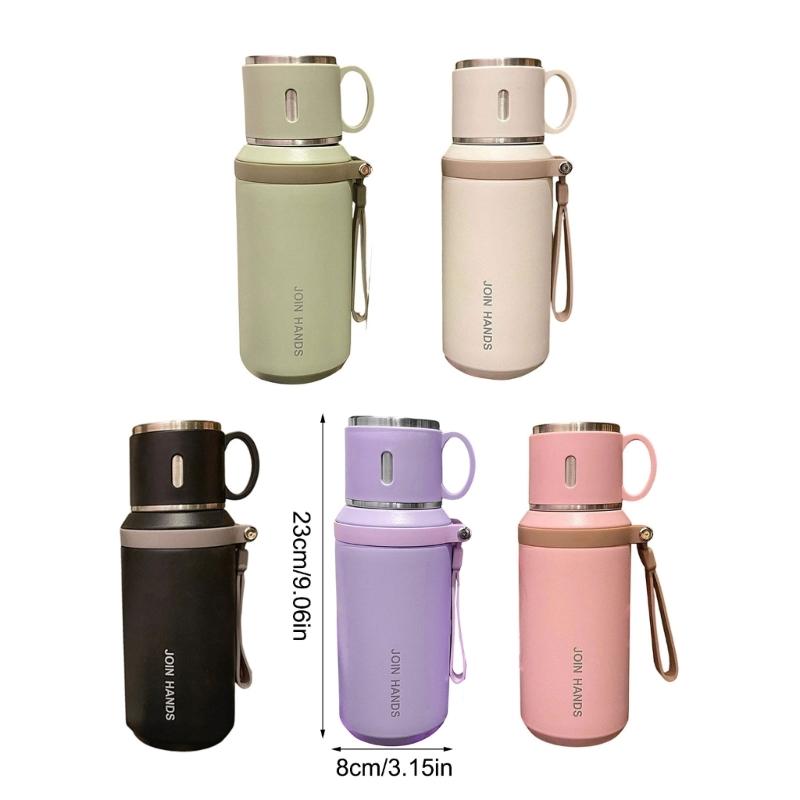 Hochwertige Rostfreie Stahl Thermobecher 500ml Auslaufsicheres Design Mehrere Farboptionen Für Frauen Studenten Berufstätige