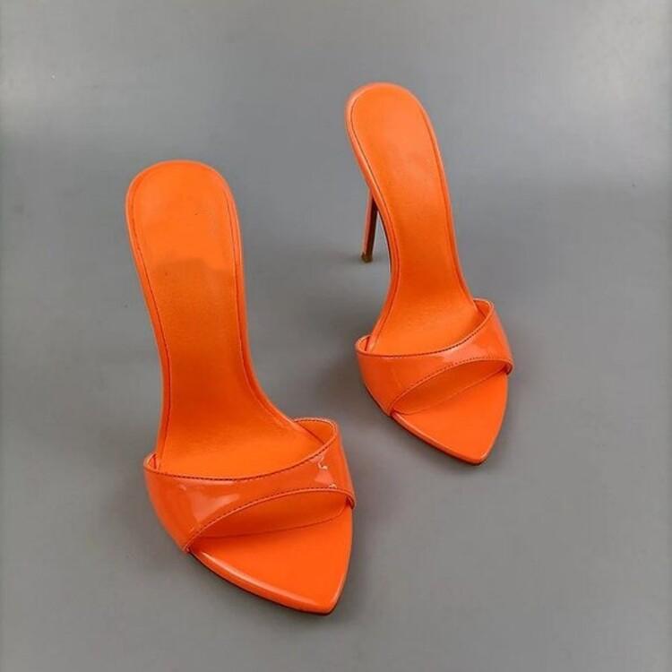 Sommer Rosshaar Hausschuhe Damen Schuhe Super-High Heel Stiletto Sandalen Party Runway Spitz Peep Toe Damen Sandalen Große Größe 46