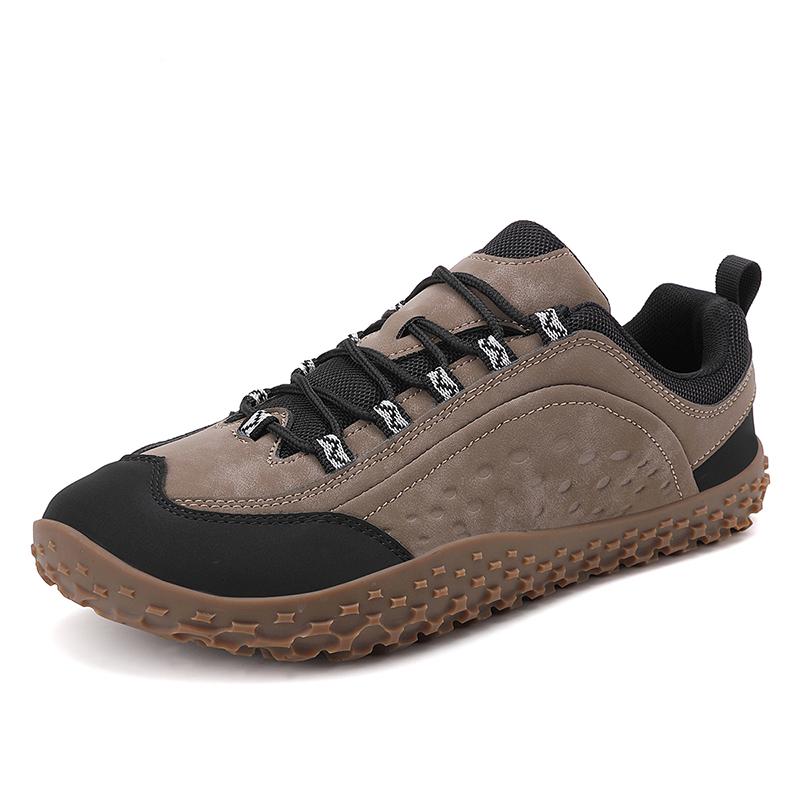 Fashion Retro Style Sneakers Mens Lightweight Anti-slip Treking Footwear Outdoor Male Casual Shoes Simple Trainers Lace-Up Hiking Shoes