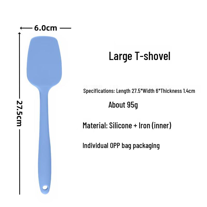 Integrated Silicone Baking Spatula & Scraper Set
