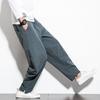 Cotton Linen Pants Men Baggy Casual Trousers Male Walking Wide Leg Loose Sweatpants Chinese Summer Jogger Pants