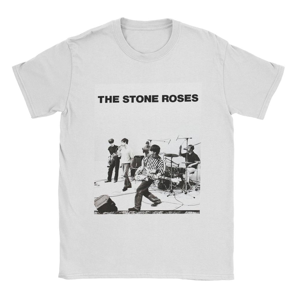 Casual The Stone Roses T-Shirt Men Round Neck Cotton T Shirt Short Sleeve Tee Shirt 4XL 5XL 6XL Clothing
