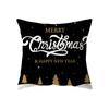 Cute Elk Christmas Theme Print Pattern Cushion Cover Home Living Room Sofa Decoration Square Polyester Pillow Pillow Cover