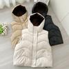 Fashion Winter Sleeveless Vest Woman Warm Outerwears Hooded Casual Thick Women's Jackets