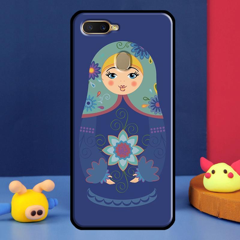 Russian Nesting Doll Case For Oppo A91 A5 A9 A16 A76 A96 A58 A78 A98 A52 A72 A74 A94 A54 S A57 A77 A15 A17 Cover