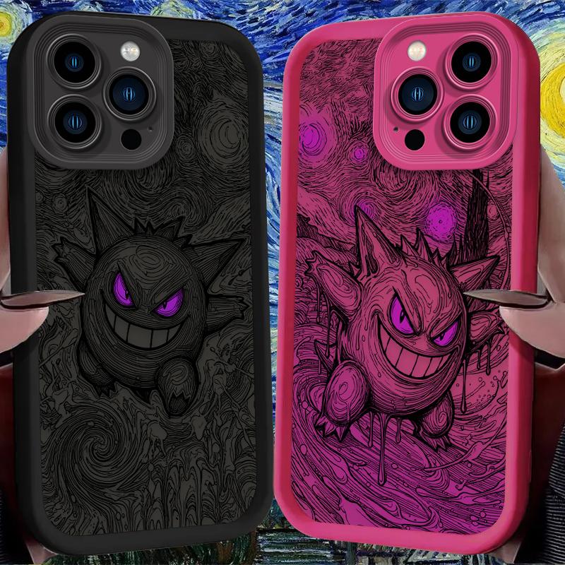 P-Pokemon Gengar Cool Phone Case For iPhone 17 Air 16 16E 15 14 13 12 11 Pro Max X XS X S Max XR SE 2020 SE4 7 8 Silicone Cover