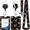 Work Office Badge Holder Fashionable Badge Holder Retractable Reel  Id Card Protector for Work School Professionals Badge