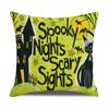 2026 Halloween Pumpkin Throw Pillow Cover for Couch, European Style Linen Cushion Cover, Nordic Sofa Decorative Pillowcase