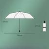 8-bone Transparent Umbrella with Automatic Folding Thick and Sturdy Clear Umbrella Light Travel Umbrella Elegant Rain Gear