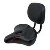 Saddle Bike Seat with Backrest Biking Height Adjustable Exercise Cushion Women Men