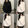 Casual Cotton T Shirt For Women With Letter Print And Long Sleeves For Spring And Fall Wear